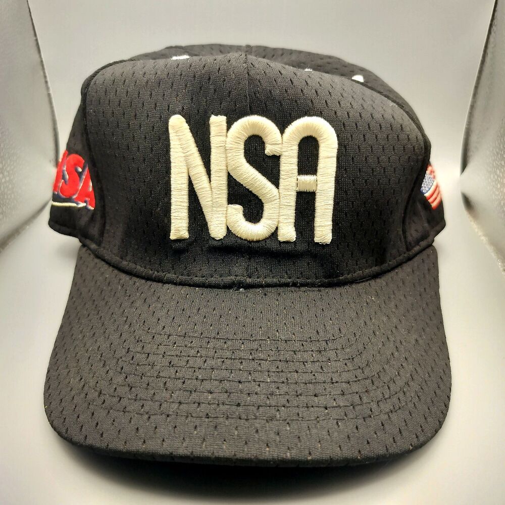 NSA National Softball Association Snapback Hat Mesh Vintage Made in USA